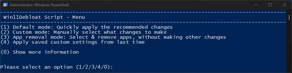 menu 如何使用Win11Debloat优化Windows 11/10：一步步教程