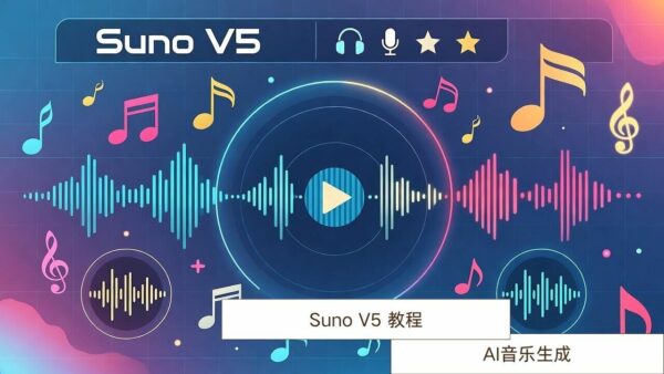 Suno V5 教程：AI音乐生成纯提示词&音频覆盖详解（2025新手指南）
